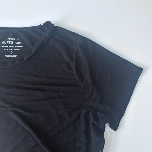 Torrid Supersoft Knit Crew Tee - Picture 5 of 8